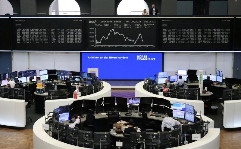 &copy; Reuters. Bolsa de Frankfurt, na Alemanha
07/09/2023
REUTERS/Equipe