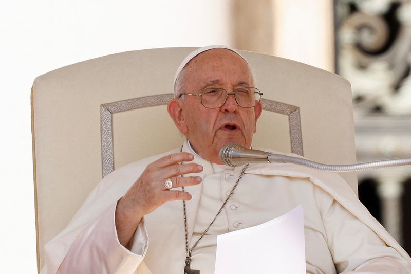 &copy; Reuters. البابا فرنسيس في الفاتيكان يوم السادس من سبتمبر أيلول 2023. تصوير: ريمو كاسيلي - رويترز.