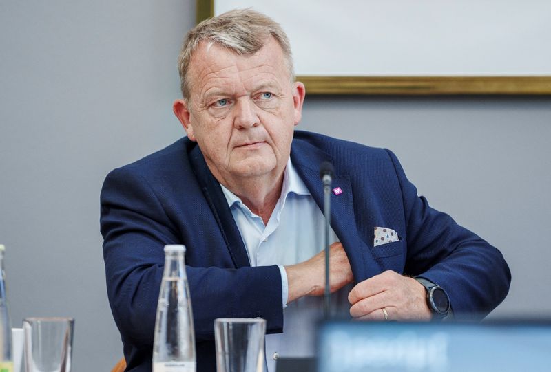 &copy; Reuters. وزير الخارجية الدنمركي لارس لوكه راسموسن خلال مؤتمر في كوبنهاجن يوم الثامن من سبتمبر أيلول 2023. صورة لرويترز من ممثل لوكالات الأنباء. يحظر اس
