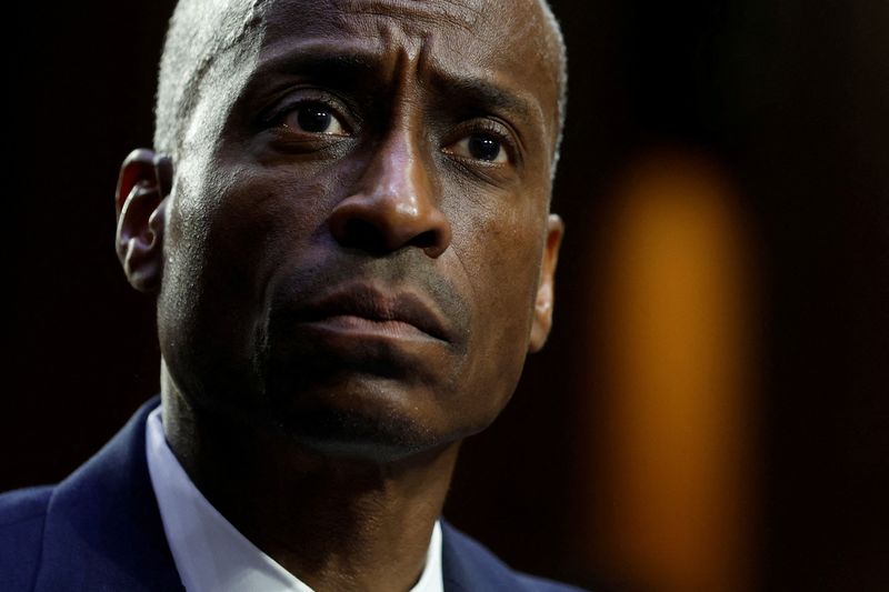 &copy; Reuters. Photo d'archives du nouveau vice-président de la Réserve fédérale américaine (Fed), Philip Jefferson à Washington, aux États-Unis. /Photo prise le 21 juin 2023/REUTERS/Jonathan Ernst