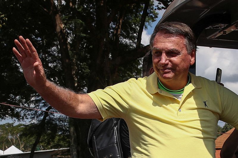 &copy; Reuters. Ex-presidente Jair Bolsonaro durante feira agrícola Agrishow, em Ribeirão Preto
01/05/2023 REUTERS/Carla Carniel