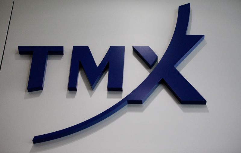 © Reuters. A logo for TMX Group, which operates the Toronto Stock Exchange, is seen after the company announced it was shutting down all markets for the rest of the day after experiencing issues with trading on all its exchange platforms in Toronto, Ontario, Canada April 27, 2018.  REUTERS/Chris Helgren/File Phoo