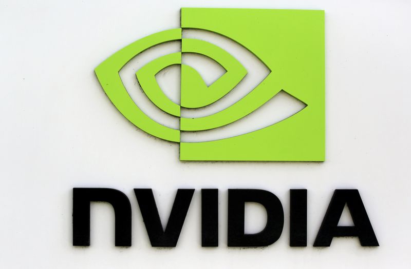 &copy; Reuters. The logo of technology company Nvidia is seen at its headquarters in Santa Clara, California February 11, 2015.   REUTERS/Robert Galbraith/File Photo 