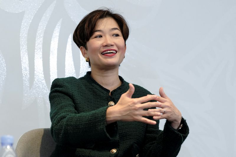 &copy; Reuters. EDB Managing Director Jacqueline Poh speaks during a Reuters Newsmaker event in Singapore September 14, 2023. REUTERS/Mindy Tan