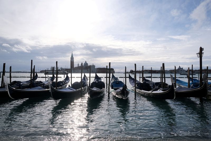 &copy; Reuters. FILE PHOTO: View of Saint Mark's Basin in Venice, Italy, January 31, 2021. REUTERS/Manuel Silvestri/File Photo