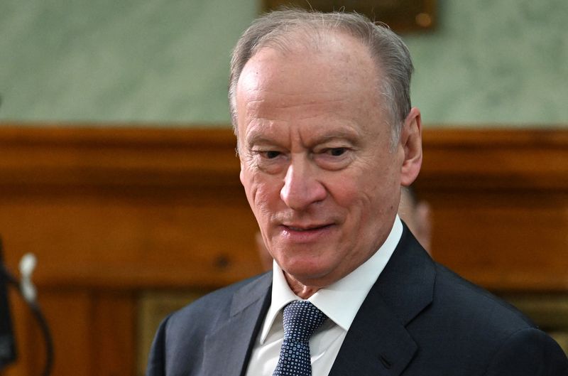 &copy; Reuters. FILE PHOTO: Russia's Security Council Secretary Nikolai Patrushev attends a meeting of the collegium of the Prosecutor General's office in Moscow, Russia, March 15, 2023. Sputnik/Pavel Bednyakov/Pool via REUTERS