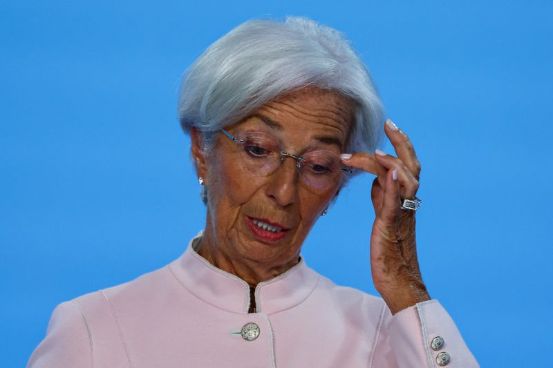 &copy; Reuters. European Central Bank (ECB) President Christine Lagarde attends a press conference following the ECB's monetary policy meeting in Frankfurt, Germany, September 14, 2023. REUTERS/Wolfgang Rattay