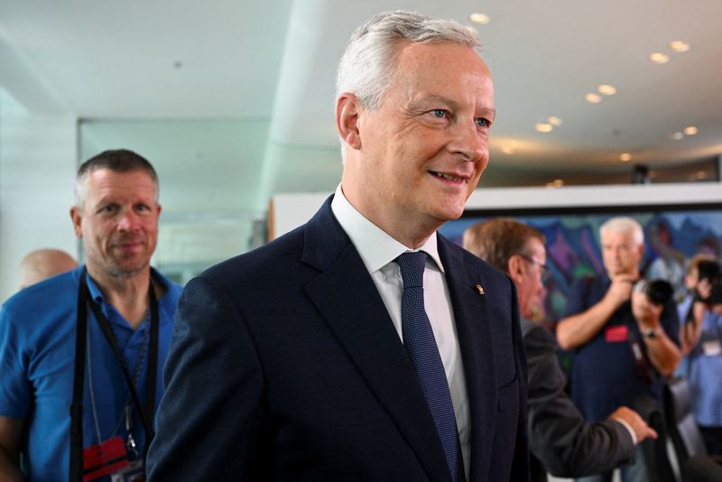&copy; Reuters. French Finance Minister Bruno Le Maire attends the German cabinet's weekly meeting at the Chancellery in Berlin, Germany September 13, 2023. REUTERS/Annegret Hilse
