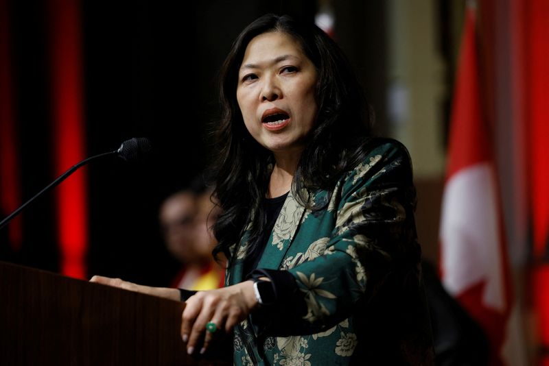 &copy; Reuters. Canada's Minister of International Trade, Export Promotion, Small Business and Economic Development Mary Ng speaks at a Lunar New Year celebration in Ottawa, Ontario, Canada January 31, 2023. REUTERS/Blair Gable/File Photo