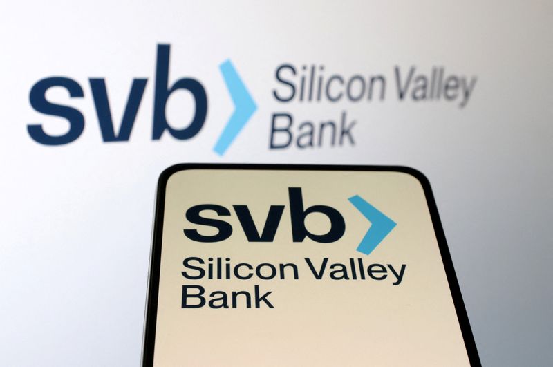 &copy; Reuters. SVB (Silicon Valley Bank) logo is seen in this illustration taken March 10, 2023. REUTERS/Dado Ruvic/Illustration