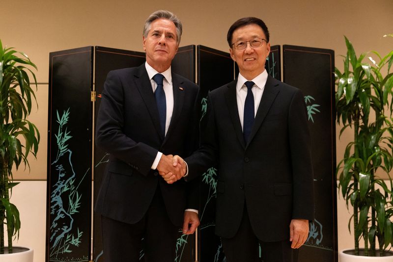 Top US diplomat Blinken meets China's VP Han at U.N. amid strained ties