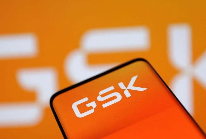 &copy; Reuters. FILE PHOTO-GSK (GlaxoSmithKline) logo is seen in this illustration, August 10, 2022. REUTERS/Dado Ruvic/Illustration/File Photo