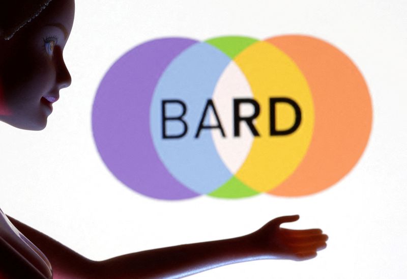 &copy; Reuters. FILE PHOTO: BARD logo is seen in this illustration taken March 31, 2023. REUTERS/Dado Ruvic/Illustration/File Photo