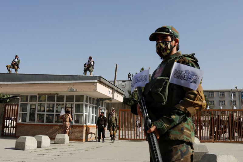 &copy; Reuters. Soldados do Taliban em cerimônia do Taliban em Cabul
 15/8/2023    REUTERS/Ali Khara