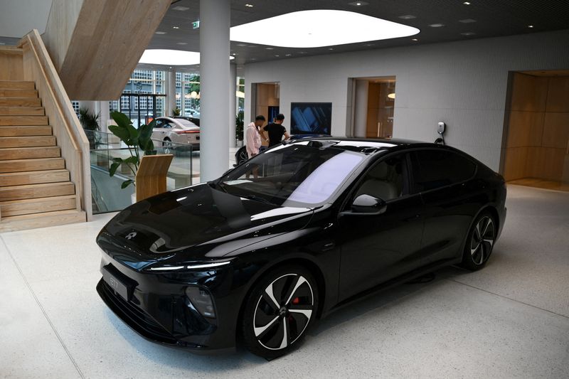 &copy; Reuters. NIO ET7 carro em showroom da empresa em Berlim
17/08/2023
REUTERS/Annegret Hilse