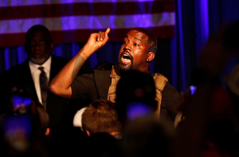 &copy; Reuters. Kanye West, que agora atende pelo nome de Ye
19/07/2020
REUTERS/Randall Hill