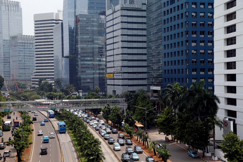 &copy; Reuters. Aerial view of Sudirman Business District in Jakarta, Indonesia October 25, 2017.  REUTERS/Beawiharta/File photo