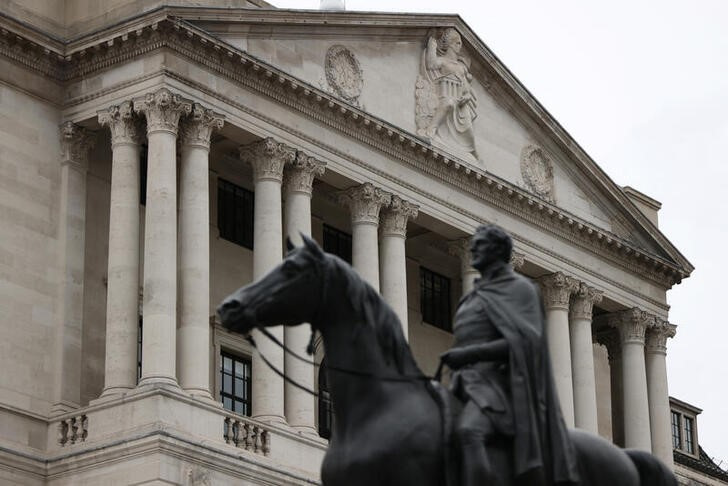 © Reuters. The Bank of England is seen in the City of London, Britain, July 30, 2023. REUTERS/Hollie Adams