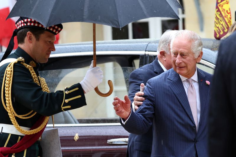 &copy; Reuters. Photo du roi Charles III au deuxième jour de sa visite en France. /Photo prise le 21 septembre 2023 à Paris/REUTERS/Emmanuel Dunand
