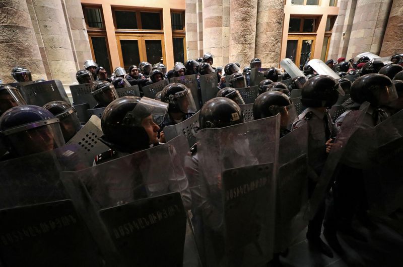 &copy; Reuters. Protesto contra premiê da Armênia Nikol Pashinyan em Yerevan
 21/9/2023    Hayk Baghdasaryan/Photolure via REUTERS