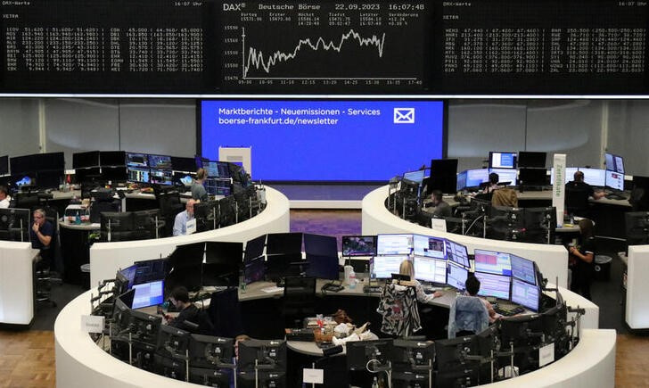 &copy; Reuters. Sesión de negociación en la Bolsa de Fráncfort, Alemania. 22 septiembre 2023. REUTERS/Staff