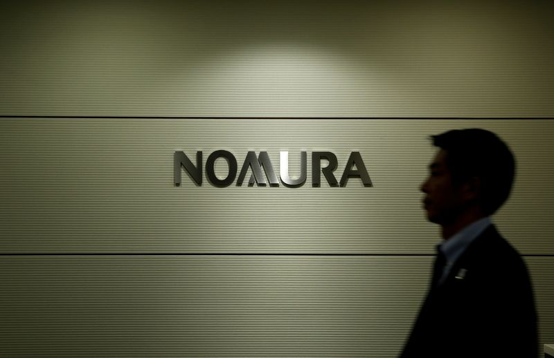 &copy; Reuters. The logo of Nomura Securities is pictured at the company's Otemachi Head Office in Tokyo, Japan, November 18, 2016.  REUTERS/Toru Hanai/File photo