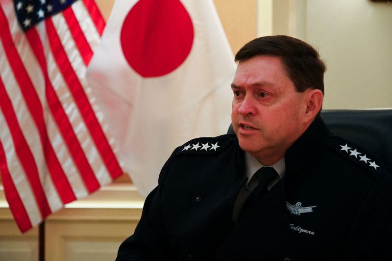 &copy; Reuters. U.S. Chief of Space Operations Chance Saltzman speaks during an interview with Reuters in Tokyo, Japan September 25, 2023. REUTERS/Nobuhiro Kubo