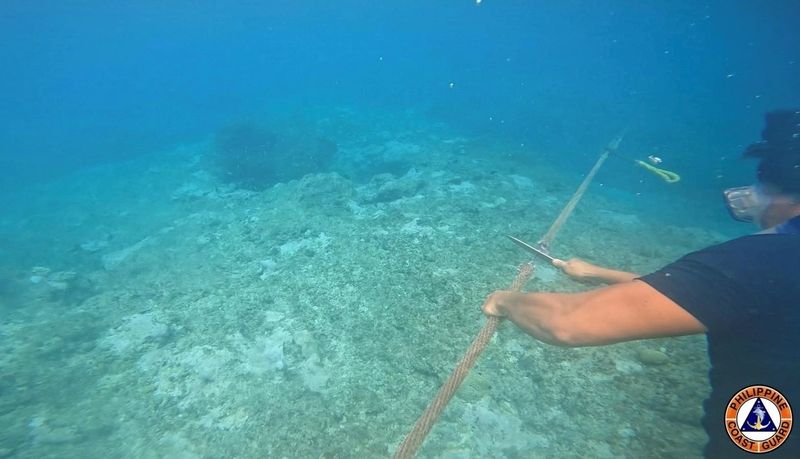 &copy; Reuters. Filipinas removem barreira chinesa no Mar do Sul da China 
 25/9/2023  Divulgação via REUTERS