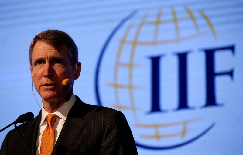 © Reuters. FILE PHOTO: Tim Adams, President and CEO of the Institute of International Finance (IIF), attends the 2018 G20 Conference entitled 