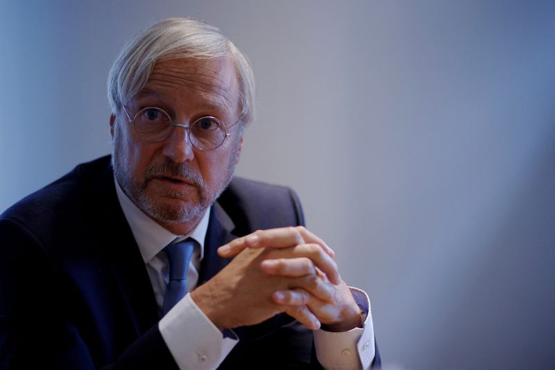 &copy; Reuters. FILE PHOTO: Airbus Chief Commercial Officer Christian Scherer is interviewed by Reuters at the International Air Transport Association's Annual General Meeting in Boston, Massachusetts, U.S., October 4, 2021.   REUTERS/Brian Snyder/File Photo