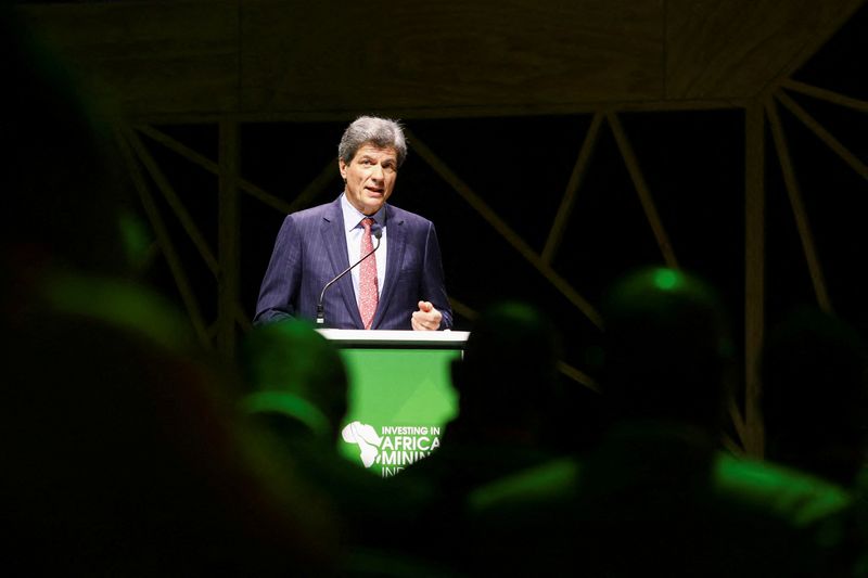 &copy; Reuters. FILE PHOTO: Jose W. Fernandez, United States Under Secretary of State for Economic Growth, Energy, and the Environment  speaks at Investing in African Mining Indaba 2023 conference in Cape Town, South Africa, February 06, 2023. REUTERS/Shelley Christians/