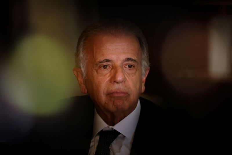 &copy; Reuters. Brazil's Defense Minister Jose Mucio Monteiro reacts during an interview with Reuters in Lisbon, Portugal, April 26, 2023. REUTERS/Pedro Nunes