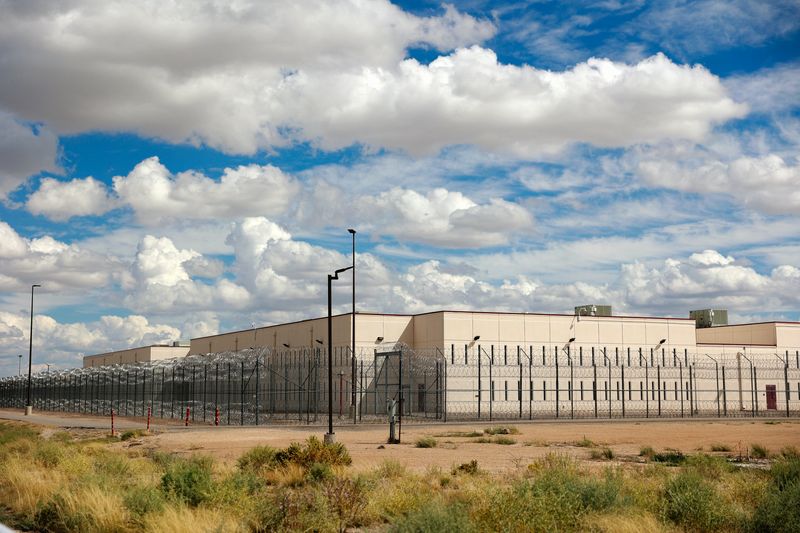 &copy; Reuters. A general view of the Torrance County Detention Facility, where migrants are housed, in Estancia, New Mexico, U.S., September 21, 2023. REUTERS/Adria Malcolm