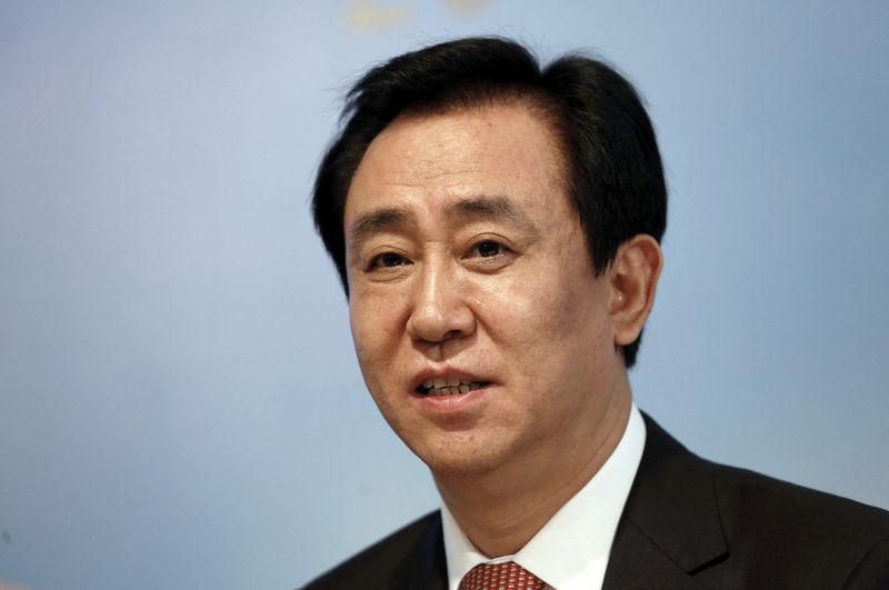 &copy; Reuters. Photo d'archives du président de China Evergrande Group Hui Ka Yan. /Photo prise le 29 mars 2016 à Hong Kong/REUTERS/Bobby Yip