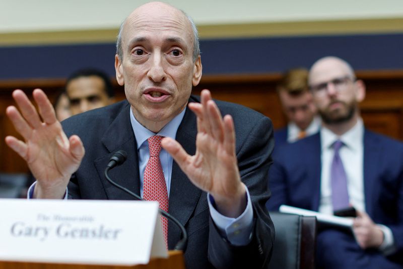&copy; Reuters. U.S. Securities and Exchange Commission (SEC) Chairman Gary Gensler testifies before a House Financial Services Committee oversight hearing on Capitol Hill in Washington, U.S. September 27, 2023. REUTERS/Jonathan Ernst