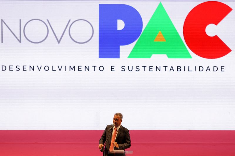 &copy; Reuters. Ministro da Casa Civil, Rui Costa, em evento do PAC no Rio de Janeiro
11/08/2023
REUTERS/Ricardo Moraes