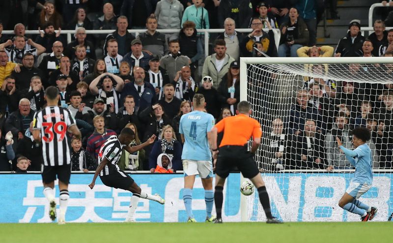 &copy; Reuters. Newcastle United x Manchester City pela terceira rodada da Copa da Liga Inglesa, no St James' Park, Newcastle, Reino Unido. 
27/09/2023
REUTERS/Scott Heppell