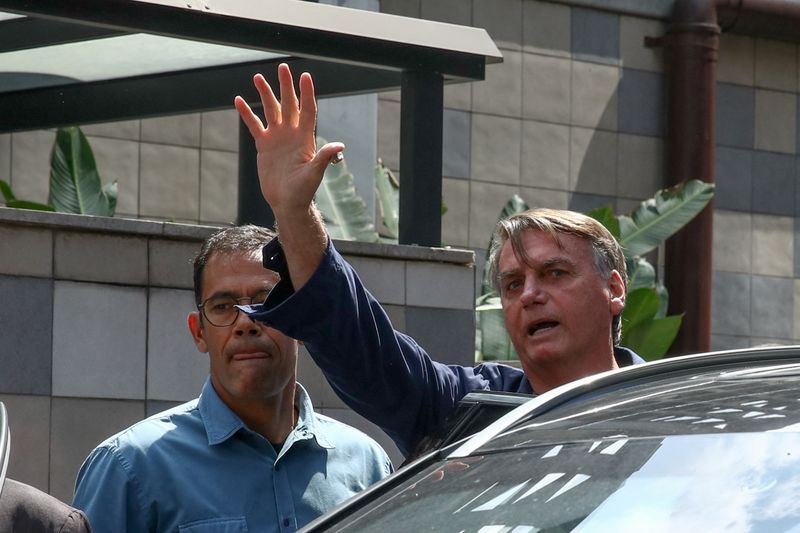 &copy; Reuters. Ex-presidente Jair Bolsonaro deixa hospital em São Paulo após passar por dois procedimentos cirúrgicos
15/09/2023
REUTERS/Carla Carniel 