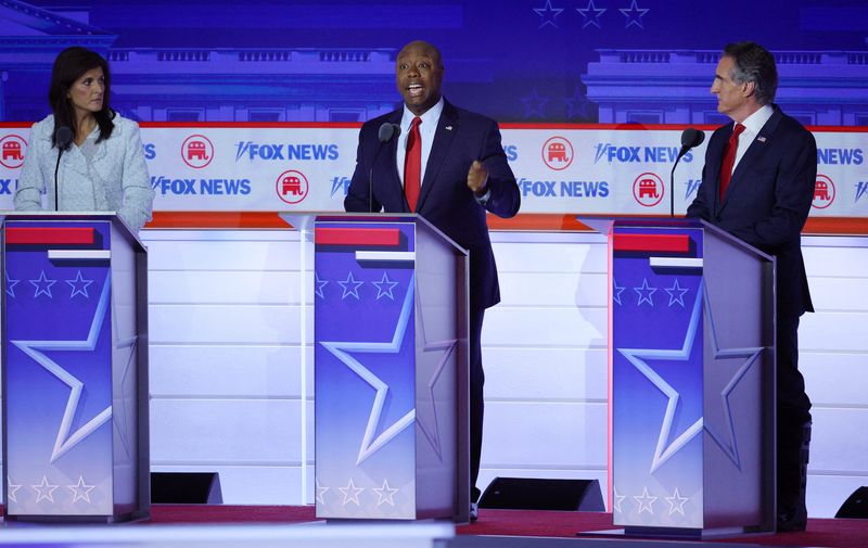 Curtains, sleeping with teachers: 2024 Republican debate takes strange turns