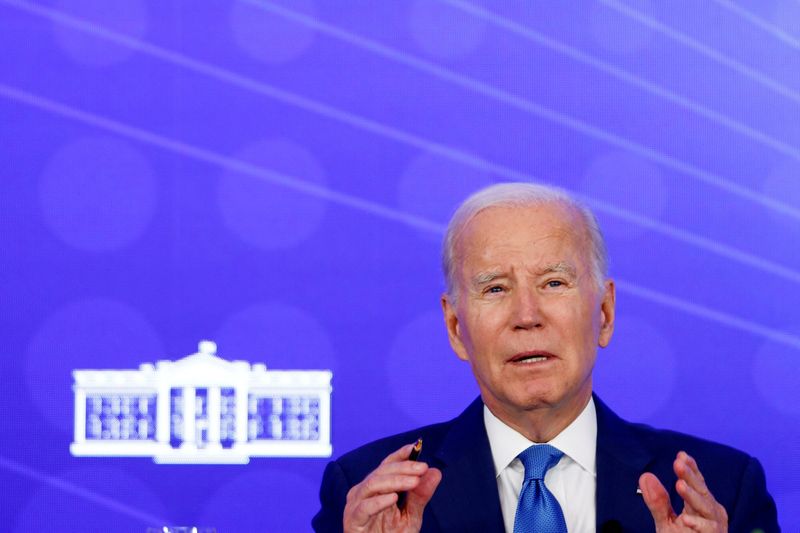 &copy; Reuters. U.S. President Joe Biden speaks during a meeting with the President's Council of Advisors on Science and Technology (PCAST) in San Francisco, California, U.S., September 27, 2023. REUTERS/Evelyn Hockstein