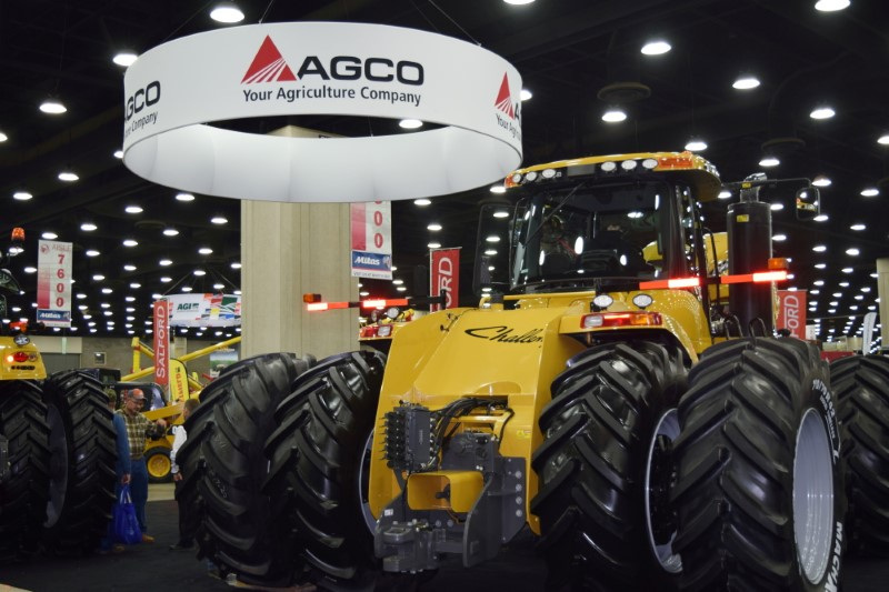&copy; Reuters. FILE PHOTO: People look at AGCO equipment as they attend National Farm Machinery show in Louisville, Kentucky, February 12, 2016. REUTERS/Meredith Davis/File Photo