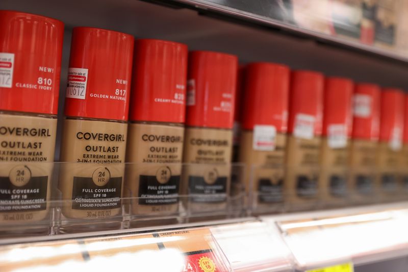&copy; Reuters. Covergirl makeup, owned by Coty Inc., is seen for sale in Manhattan, New York City, U.S., February 7, 2022. REUTERS/Andrew Kelly