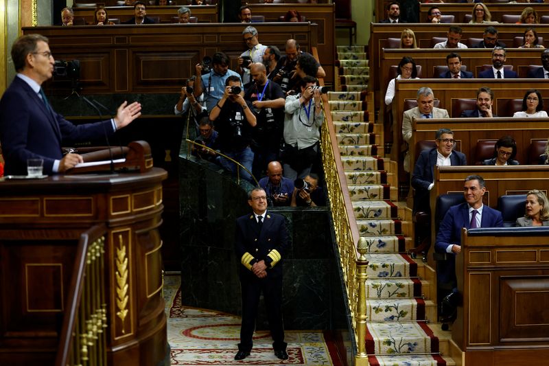 &copy; Reuters. Debate no Parlamento espanhol 
 29/9/2023   REUTERS/Susana Vera