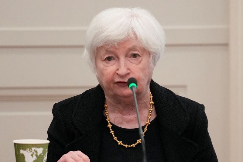 © Reuters. Janet Yellen, United States Secretary of Treasury, participates in global infrastructure and investment forum in New York, Thursday, Sept. 21, 2023. Seth Wenig/Pool via REUTERS/ File Photo