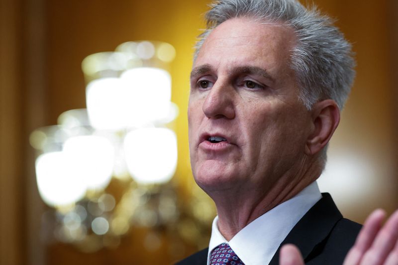 &copy; Reuters. Presidente da Câmara dos Deputados dos EUA, respublicano Kevin McCarthy
29/09/2023
REUTERS/Jonathan Ernst