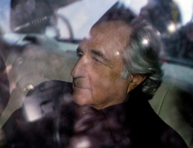 &copy; Reuters. FILE PHOTO: Bernard Madoff is escorted in a vehicle from Federal Court in New York January 5, 2009. REUTERS/Lucas Jackson/File Photo