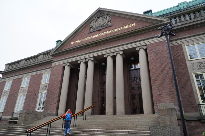 &copy; Reuters. L'Académie royale des sciences de Suède, où le prix Nobel de physique a été annoncé, à Stockholm. /Photo prise le 3 octobre 2023/REUTERS/Tom Little