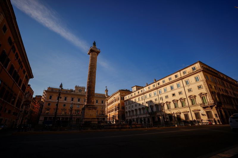 &copy; Reuters. Una foto di Palazzo Chigi a Roma. 8 gennaio 2021. REUTERS/Guglielmo Mangiapane