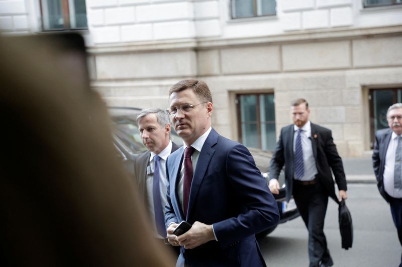 &copy; Reuters. Deputy Prime Minister of Russia Alexander Novak arrives for an OPEC meeting in Vienna, Austria, June 4, 2023. REUTERS/Leonhard Foeger/File photo