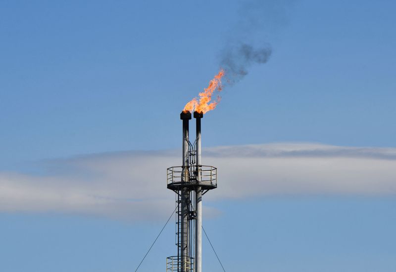 &copy; Reuters. FILE PHOTO: A view shows a flare stack at a facility of Rosneft energy company outside the town of Neftegorsk in the Samara Region, Russia September 1, 2023. REUTERS/Alexander Manzyuk/File Photo